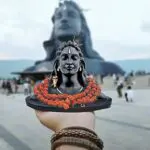 Adiyogi Statue with Rudraksha Mala for Car Accessories for Dashboard, Pooja & Gift,Decore Items for Home & Office, Made in India - Image 3