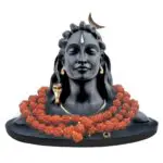 Adiyogi Statue with Rudraksha Mala for Car Accessories for Dashboard, Pooja & Gift,Decore Items for Home & Office, Made in India - Image 2