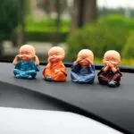 Cute Doll 4 Cute Monk Sets Car Decoration Interior Dashboard Accessories - Image 2