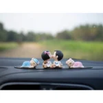Couple & Animal Car Dashboard Toys Car Interior Decoration Idols Ornaments with Anti Slip pad Resin