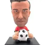 Football Superstars David Beckham Bobble Head Action Figure Mobile Holder for Car Dashboard