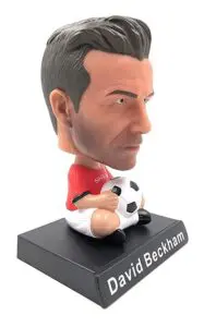 Football Superstars David Beckham Bobble Head Action Figure Mobile Holder for Car Dashboard - Image 2