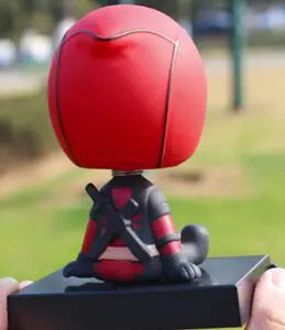 Dead Pool Bobble Head Action Figure Mobile Holder for Car Dashboard - Image 3