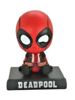 Dead Pool Bobble Head Action Figure Mobile Holder for Car Dashboard