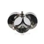 Universal Dual Exhaust Tips Burn Paint Tailpipe 2.5 Inch Inlet Stainless Steel Car Exhaust Muffler Tip for Pipe Diameter 1.5 to 2 inch - Image 4