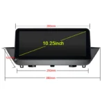 10.25 inch IPS Android Car GPS Navigation Multimedia player for BMW X1 - Image 4
