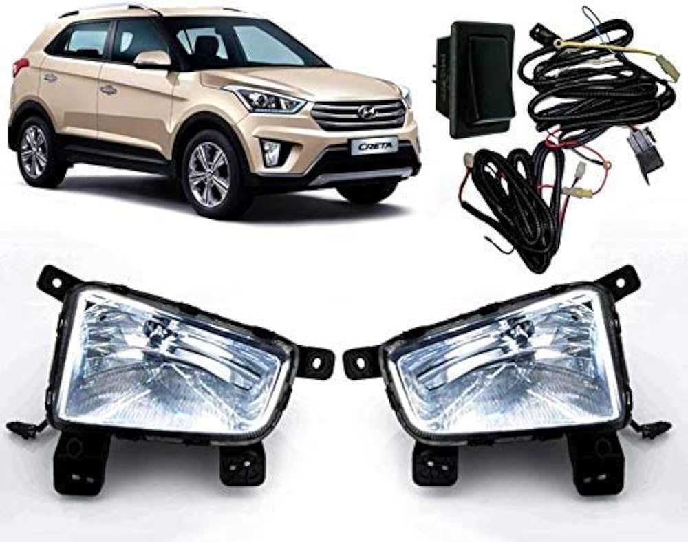 Halogen Fog Light Lamp with Bulb for Hyundai Creta