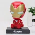 Iron Man Bobble Head Action Figure Mobile Holder for Car Dashboard - Image 4