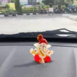 Lord Ganesha Idols for Car Decor Showpiece  Multicolor, 5.3 cm x 5.7 cm x 2 cm) - Image 3