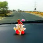 Lord Ganesha Idols for Car Decor Showpiece  Multicolor, 5.3 cm x 5.7 cm x 2 cm) - Image 4