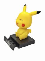 Pikachu  Bobble Head Action Figure Mobile Holder for Car Dashboard - Image 4