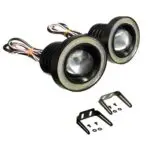 Car LED Fog Lights 3.5" High Power Led Projector Lamps Cob with White Angel Lights Eye Ring for Chevrolet Cruze - Image 2