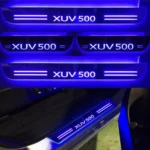 Car Door Foot Step Led Sill Plate Compatible for Mahindra XUV500  (Set of 4 pcs, Blue)