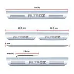 Car Door Foot Step Led Sill Plate Compatible for Tata Altroz  (Set of 4 pcs, Blue) - Image 3