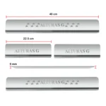 Ateen Door Sill/Foot step Stainless Steel Plates Set Of 4 For Alturas G4