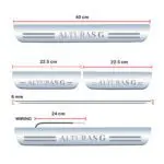 Car Door Foot Step Led Sill Plate Compatible for Mahindra Alturas G4 (Set of 4 pcs, Blue) - Image 2