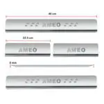 Ateen Door Sill/Foot step Stainless Steel Plates Set Of 4 For Volkswagen Ameo
