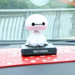 Baymax Doll Bobble Head Action Figure Mobile Holder for Car Dashboard - Image 3
