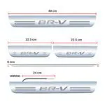 Car Door Foot Step Led Sill Plate Compatible for Honda BRV (Set of 4 pcs, Blue) - Image 2