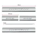 Ateen Door Sill/Foot step Stainless Steel Plates Set Of 4 For Honda BRV