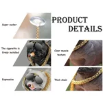 Pitbull Show Dog Showpiece Resin Car Dashboard  (Black), 1 Piece - Image 3