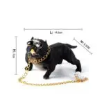 Pitbull Show Dog Showpiece Resin Car Dashboard  (Black), 1 Piece - Image 2