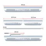 Car Door Foot Step Led Sill Plate Compatible for Jeep Compass (Set of 4 pcs, Blue) - Image 2