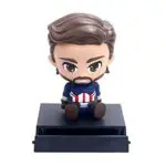 Captain America Bobble Head Action Figure Mobile Holder for Car Dashboard