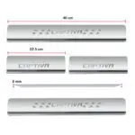 Ateen Door Sill/Foot step Stainless Steel Plates Set Of 4 For Chevrolet Captiva