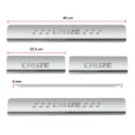 Ateen Door Sill/Foot step Stainless Steel Plates Set Of 4 For Chevrolet Cruze