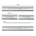 Ateen Door Sill/Foot step Stainless Steel Plates Set Of 4 For Honda CRV