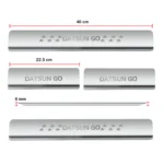 Ateen Door Sill/Foot step Stainless Steel Plates Set Of 4 For Datsun GO