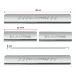 Ateen Door Sill/Foot step Stainless Steel Plates Set Of 4 For Hyundai Elantra