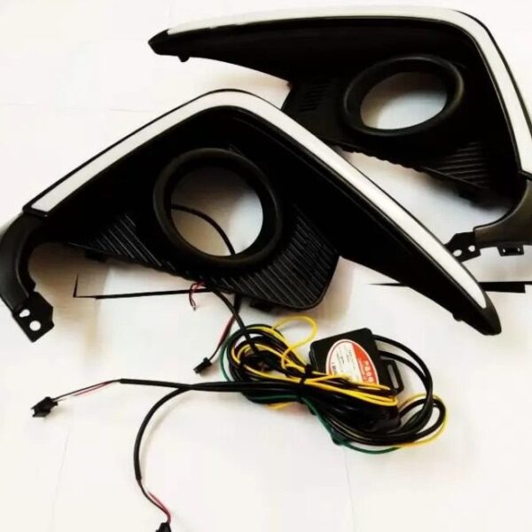 Maruti New Ertiga  Front LED DRL Day Time Running Light with Matrix Turn Signal (Set of 2Pcs.)