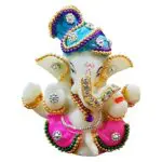 Ganesha Car Dashboard Idol, 3x2x3 Inches, Multicolour