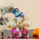 Ganesha Car Dashboard Idol, 3x2x3 Inches, Multicolour - Image 2