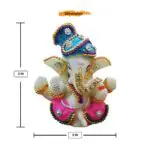 Ganesha Car Dashboard Idol, 3x2x3 Inches, Multicolour - Image 3