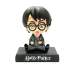 Harry-Potter Bobble Head Action Figure with Mobile Holder for Car Dashboard