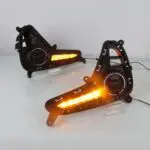 12v High Power Waterproof for LED Car Hyundai i10 2017-2020 DRL White Daytime Running Light Amber fog lamp - Image 3