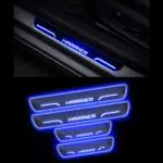Car Door Foot Step Led Sill Plate Compatible for Tata Harrier  (Set of 4 pcs, Blue) - Image 2