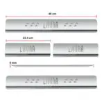 Ateen Door Sill/Foot step Stainless Steel Plates Set Of 4 For Skoda Laura