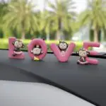 1 Set Car Ornaments Fashion Love Monkey Doll Automobile Dashboard Decoration Cute Car Interior Accessories Craft Gift