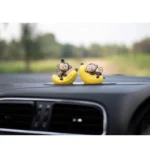 Cute Monkey & Banana Car Dashboard Toys Car Interior Decoration Idols Ornaments with Anti Slip pad Resin - Image 2