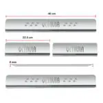 Ateen Door Sill/Foot step Stainless Steel Plates Set Of 4 For Skoda Octavia