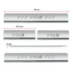 Ateen Door Sill/Foot step Stainless Steel Plates Set Of 4 For Volkswagen Polo