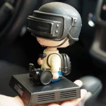 PUBG Boy Hero Bobble Head Action Figure Mobile Holder for Car Dashboard - Image 3