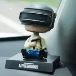 PUBG Boy Hero Bobble Head Action Figure Mobile Holder for Car Dashboard