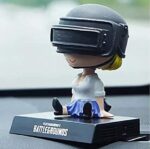 PUBG Girl Cute  Bobble Head Action Figure Mobile Holder for Car Dashboard