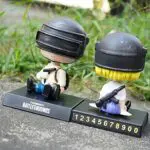 PUBG Girl Cute  Bobble Head Action Figure Mobile Holder for Car Dashboard - Image 4