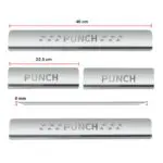 Ateen Door Sill/Foot step Stainless Steel Plates Set Of 4 For Tata Punch